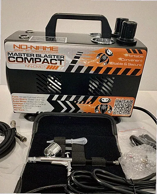 Compressor PLUS Airbrush - NEW Dual Outlet Compact Master Blaster Compressor