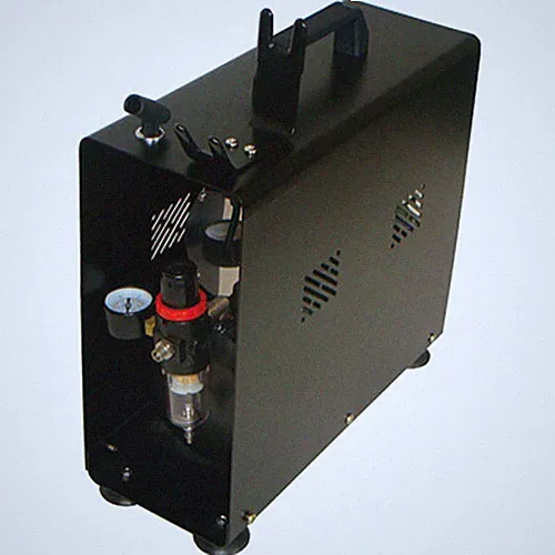 Paasche Dual Head Compressor with Tank, Case, Regulator & Airbrush Holders